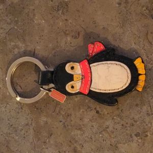 Penguin Keychain key holder by Coach